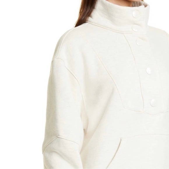 AGOLDE Womens Funnel Neck Snap Front Pullover - Picture 2 of 10